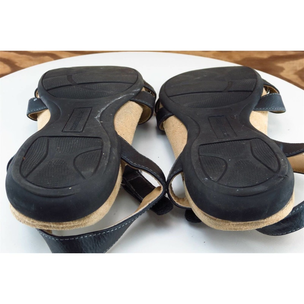 Naturalizer Black Leather Slingback Sandals - Picture 7 of 8